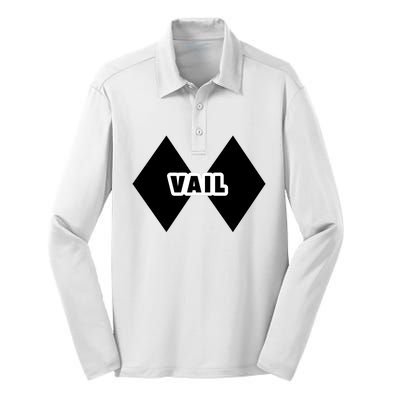 Extreme Ski At Vail Silk Touch Performance Long Sleeve Polo