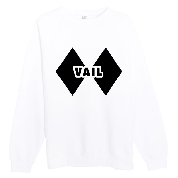 Extreme Ski At Vail Premium Crewneck Sweatshirt