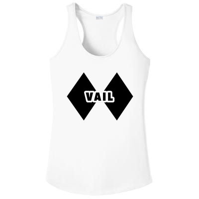 Extreme Ski At Vail Ladies PosiCharge Competitor Racerback Tank