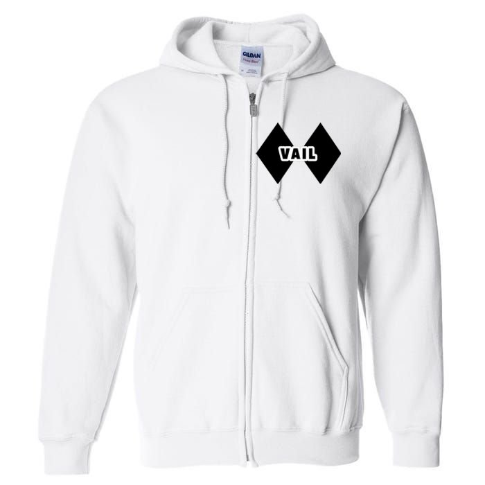 Extreme Ski At Vail Full Zip Hoodie