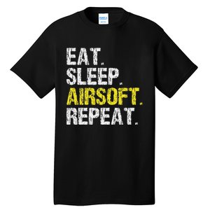 Eat Sleep Airsoft Repeat Air Soft Cool Tall T-Shirt