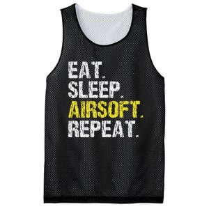 Eat Sleep Airsoft Repeat Air Soft Cool Mesh Reversible Basketball Jersey Tank