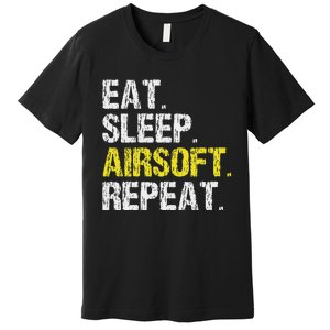 Eat Sleep Airsoft Repeat Air Soft Cool Premium T-Shirt