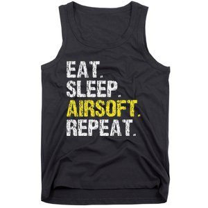 Eat Sleep Airsoft Repeat Air Soft Cool Tank Top