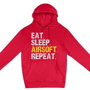 Eat Sleep Airsoft Repeat Air Soft Cool Premium Pullover Hoodie