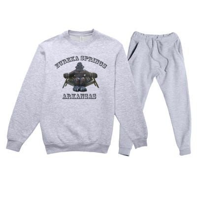 Eureka Springs Arkansas Souvenir Premium Crewneck Sweatsuit Set