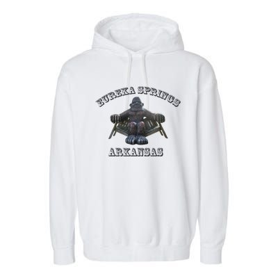 Eureka Springs Arkansas Souvenir Garment-Dyed Fleece Hoodie