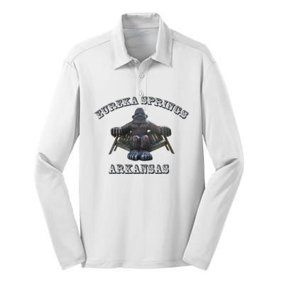 Eureka Springs Arkansas Souvenir Silk Touch Performance Long Sleeve Polo