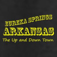 Eureka Springs Arkansas Up And Down Town Souvenir 7 Panel Mesh Trucker Snapback Hat