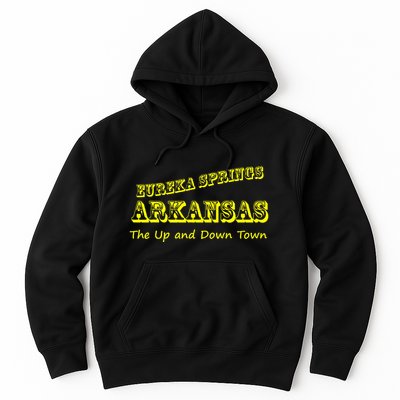 Eureka Springs Arkansas Up And Down Town Souvenir Hoodie