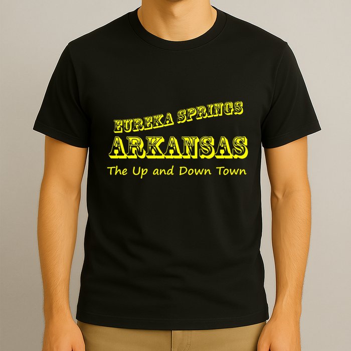Eureka Springs Arkansas Up And Down Town Souvenir T-Shirt