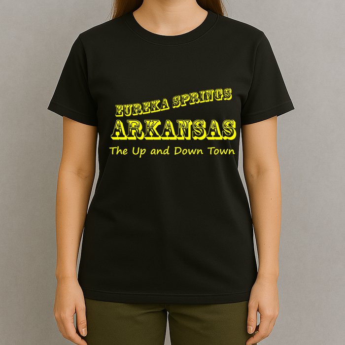 Eureka Springs Arkansas Up And Down Town Souvenir T-Shirt