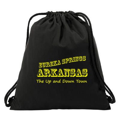 Eureka Springs Arkansas Up And Down Town Souvenir Drawstring Bag