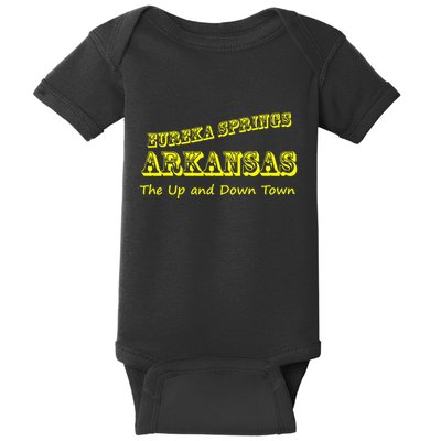 Eureka Springs Arkansas Up And Down Town Souvenir Baby Bodysuit