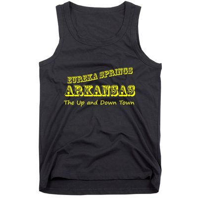 Eureka Springs Arkansas Up And Down Town Souvenir Tank Top
