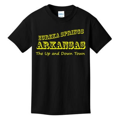 Eureka Springs Arkansas Up And Down Town Souvenir Kids T-Shirt