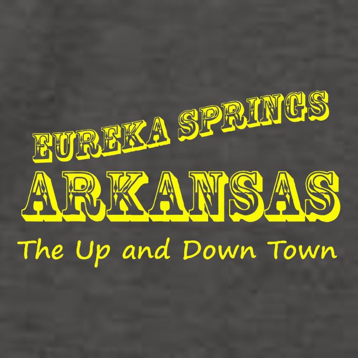 Eureka Springs Arkansas Up And Down Town Souvenir Vector Backpack
