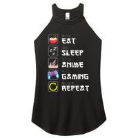 Eat Sleep Anime Gaming Repeat Japan Kawaii Manga Anime Gifts Women’s Perfect Tri Rocker Tank