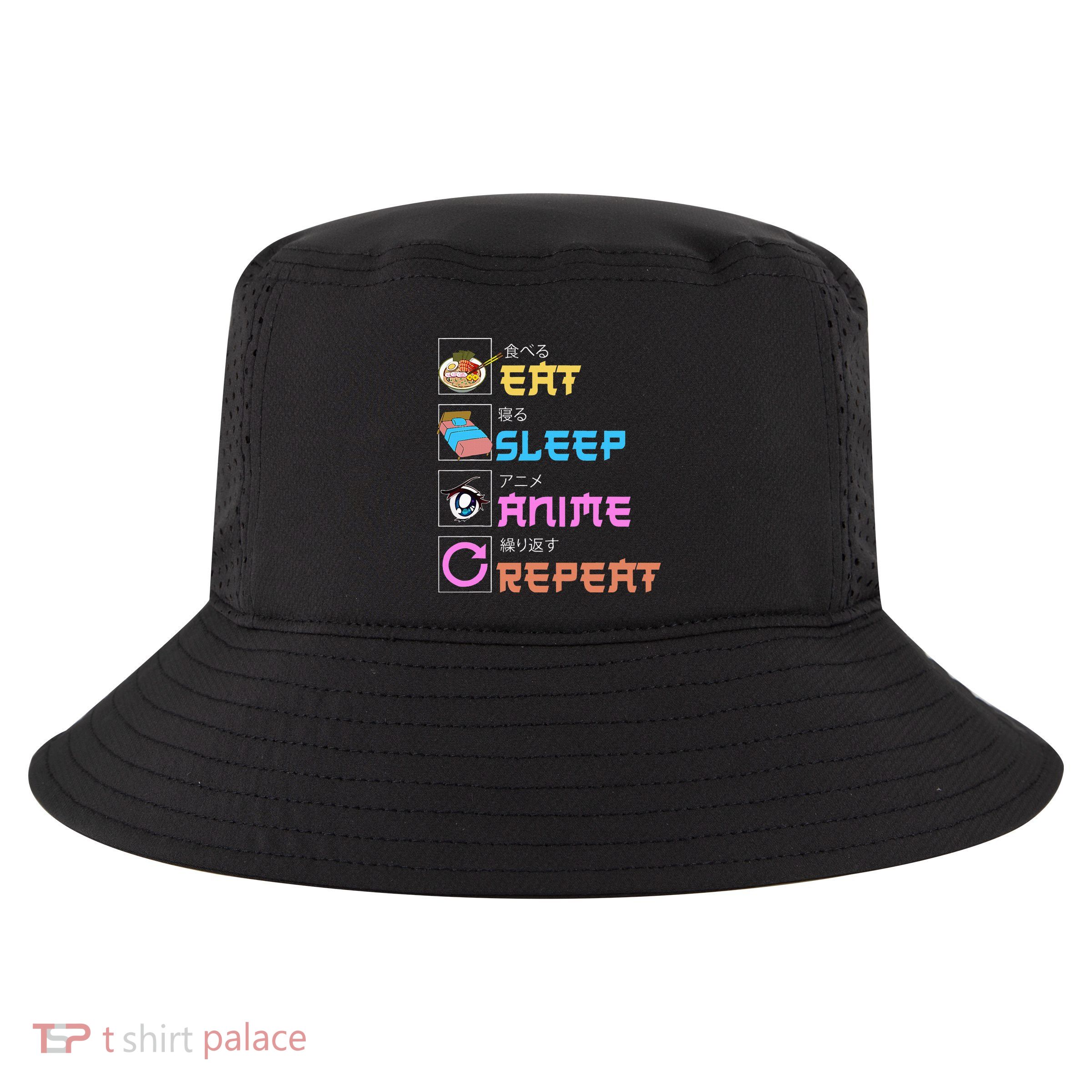 Eat Sleep Anime Repeat Anime Manga Cool Comfort Performance Bucket Hat