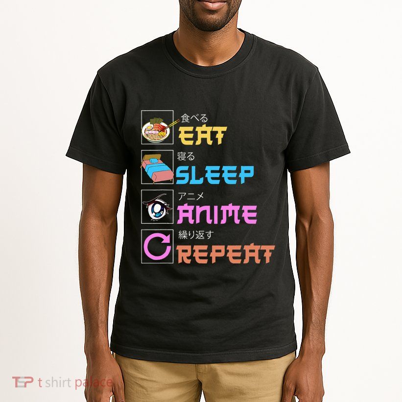 Eat Sleep Anime Repeat Anime Manga Tall T-Shirt