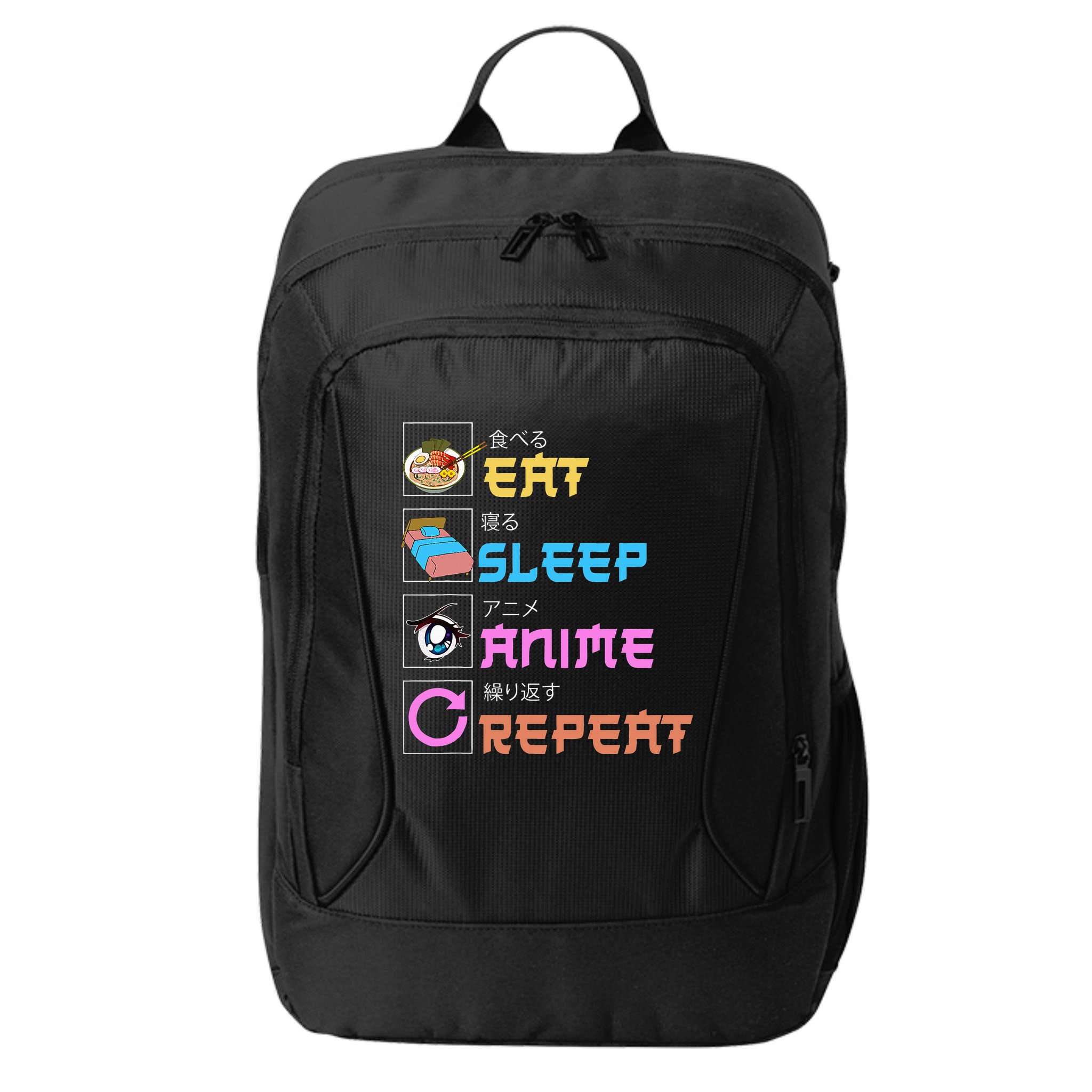 Eat Sleep Anime Repeat Anime Manga City Backpack