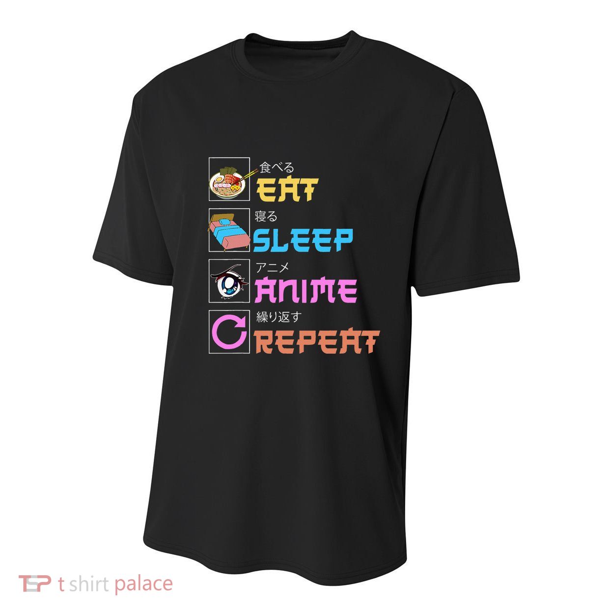 Eat Sleep Anime Repeat Anime Manga Youth Performance Sprint T-Shirt