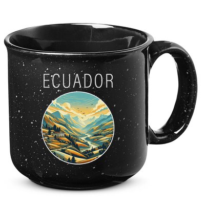 Ecuador Scenery Art Deco 15oz Campfire Ceramic Mug