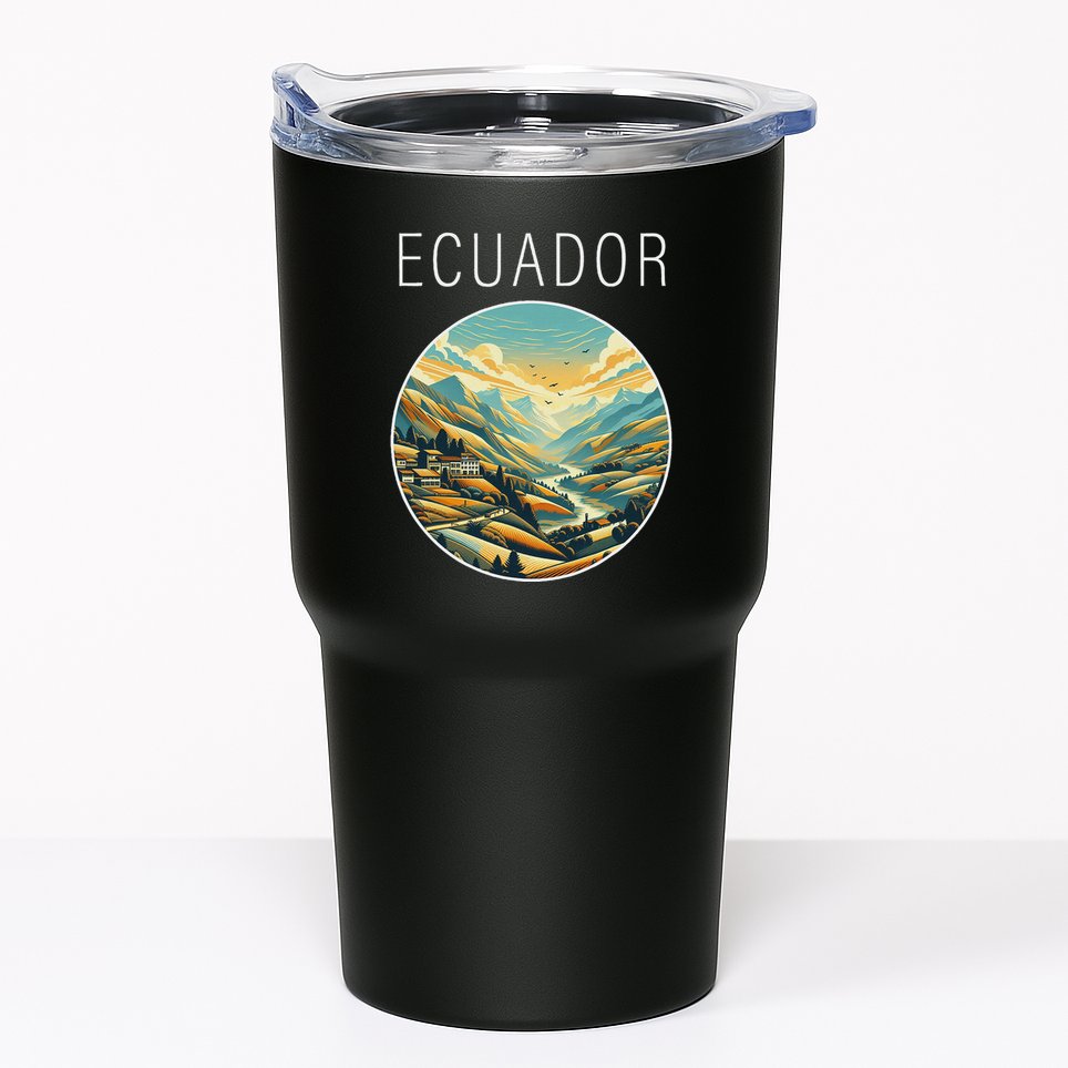 Ecuador Scenery Art Deco Tumbler