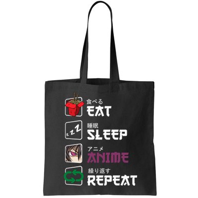 Eat Sleep Anime Repeat Bag