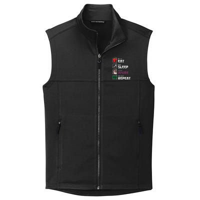 Eat Sleep Anime Repeat Collective Smooth Fleece Vest