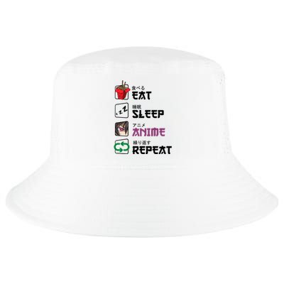 Eat Sleep Anime Repeat Cool Comfort Performance Bucket Hat