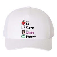 Eat Sleep Anime Repeat Yupoong Adult 5-Panel Trucker Hat