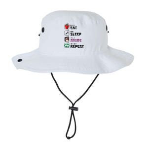 Eat Sleep Anime Repeat Legacy Cool Fit Booney Bucket Hat