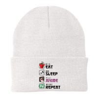 Eat Sleep Anime Repeat Knit Cap Winter Beanie