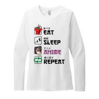 Eat Sleep Anime Repeat Womens CVC Long Sleeve Shirt