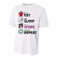 Eat Sleep Anime Repeat Performance Sprint T-Shirt