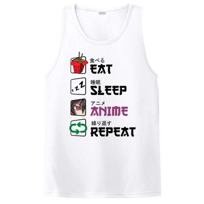 Eat Sleep Anime Repeat PosiCharge Competitor Tank