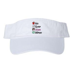 Eat Sleep Anime Repeat Valucap Bio-Washed Visor