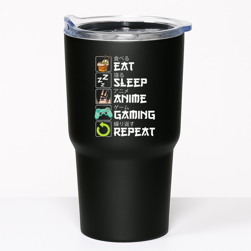 Eat Sleep Anime Gaming Repeat Kawaii Otaku Anime Manga Tumbler