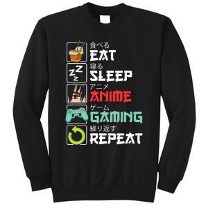 Eat Sleep Anime Gaming Repeat Kawaii Otaku Anime Manga Sweatshirt