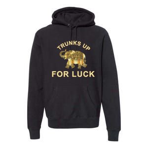 Elephant Spirit Animal Totem Trunks Up For Good Luck Lucky Premium Hoodie