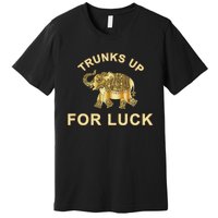 Elephant Spirit Animal Totem Trunks Up For Good Luck Lucky Premium T-Shirt