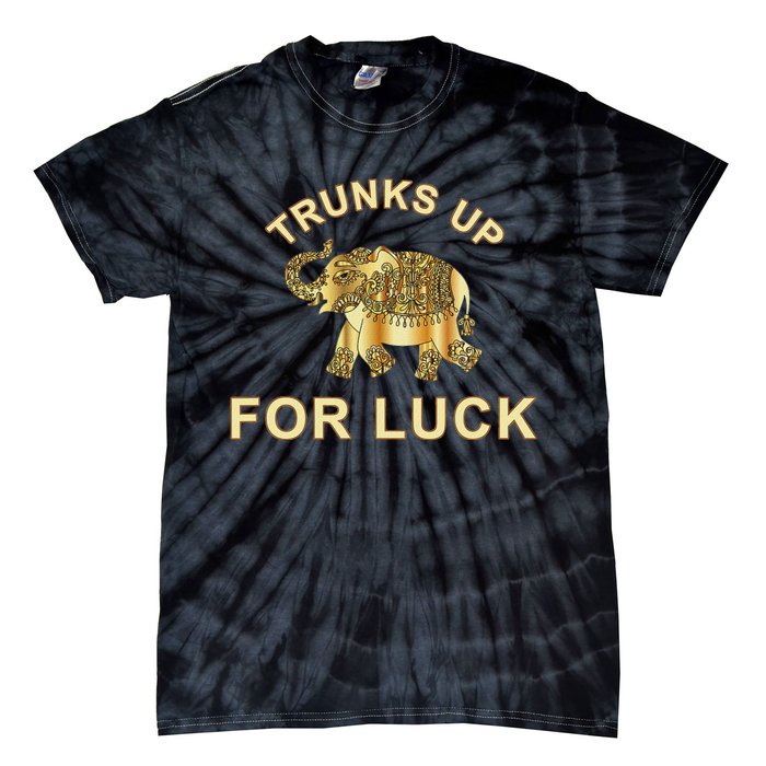 Elephant Spirit Animal Totem Trunks Up For Good Luck Lucky Tie-Dye T-Shirt