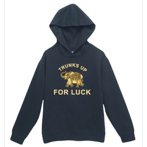 Elephant Spirit Animal Totem Trunks Up For Good Luck Lucky Urban Pullover Hoodie