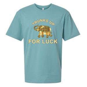 Elephant Spirit Animal Totem Trunks Up For Good Luck Lucky Sueded Cloud Jersey T-Shirt