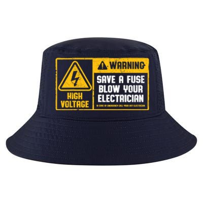 Electrician Save A Fuse Funny Lineman Wireman Retro Vintage Cool Comfort Performance Bucket Hat