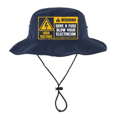 Electrician Save A Fuse Funny Lineman Wireman Retro Vintage Legacy Cool Fit Booney Bucket Hat