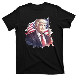 Election Support And 4th Of July President Trump 2024 T-Shirt