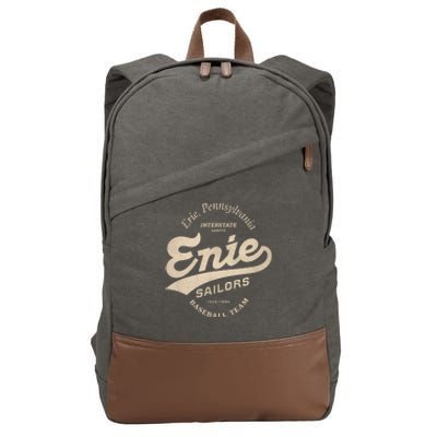 Erie Sailors A Minor League Baseball Team Pennsylvania 1906 Cotton Canvas Backpack