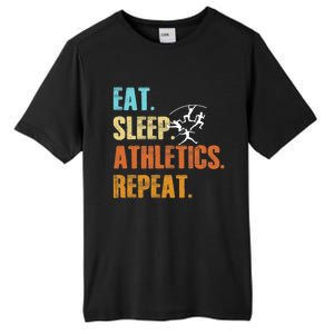 Eat Sleep Athletics Repeat Funny Sports Athletes Premium Tall Fusion ChromaSoft Performance T-Shirt